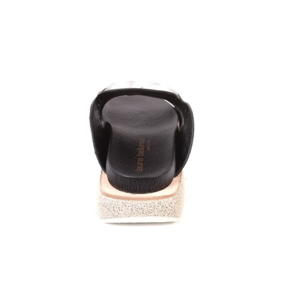 Laura Bellariva 7822 Black Leather Platform Sandals - Picture 5 of 8